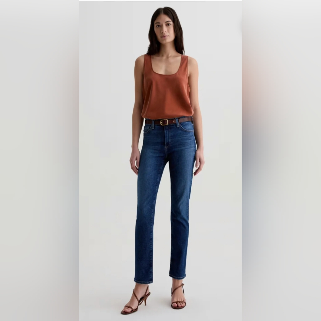 Ag Mari High-Rise Slim Straight Jeans Denim Size 29